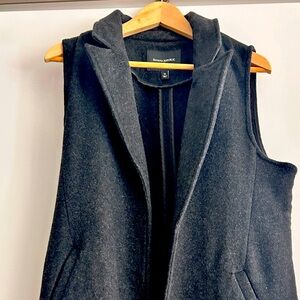 Banana Republic Wool long vest marled Grey size M